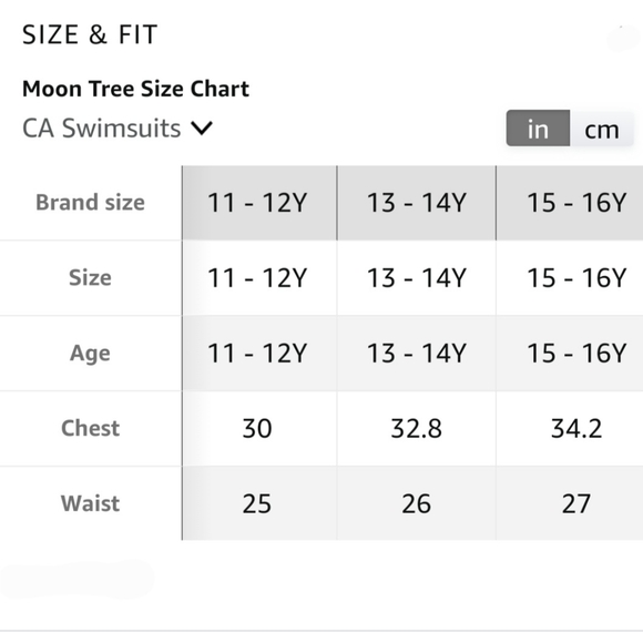 New! Moon Tree Girls Two Piece Bathing Suit Ruffle Tankini - Picture 8 of 8